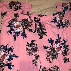 floral soft sleep pants